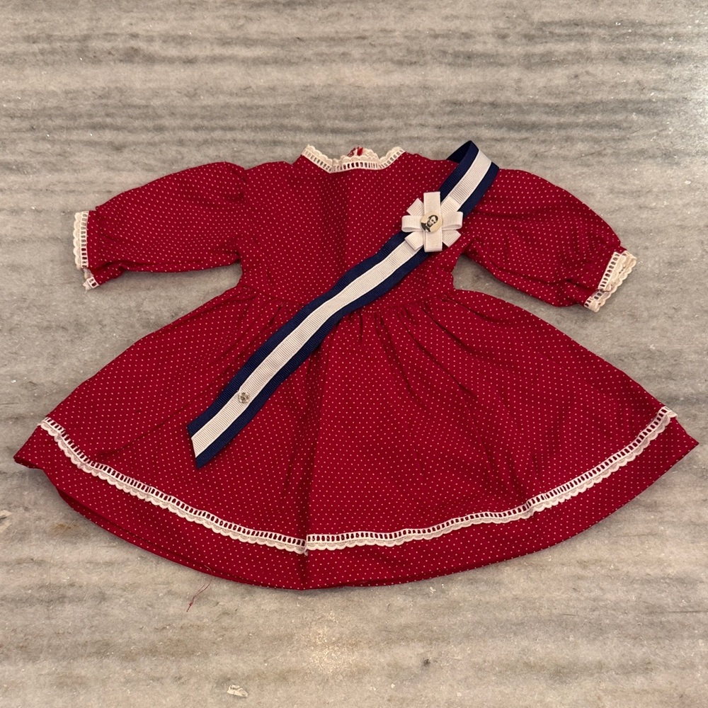 American Girl Addy Patriotic Dress, Sash & Scroll - Rare!